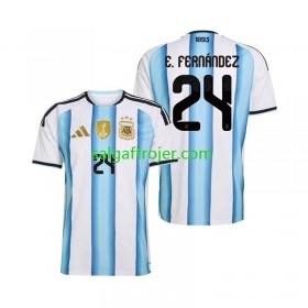 Argentina Enzo Fernandez 24 Fodboldtrøjer Hjemmebanesæt World Cup 2026 Kort ærmer